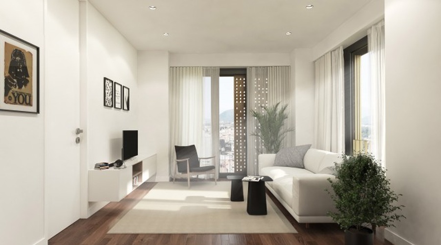 FOTO: To niso SANJE! Poglejte, kako bodo videti prestižna stanovanja v najvišji stolpnici, ki raste sredi prestolnice (foto: Spektra Invest)