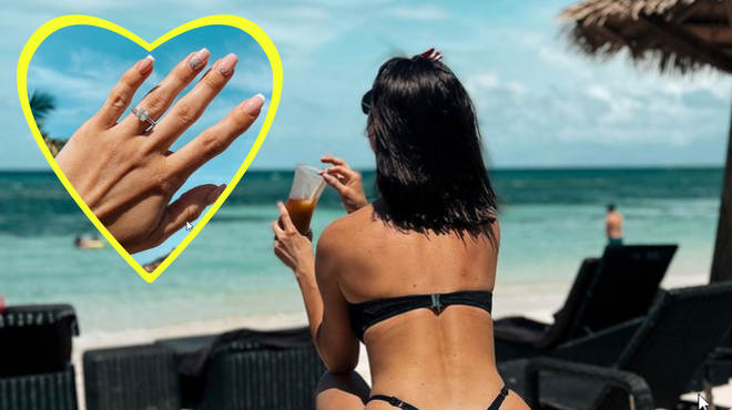 Fatalna ženska se je zaročila na Jamajki: poglejte, kakšen prstan ima (foto: Instagram/fotomontaža)
