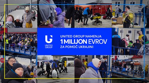 DOBROSRČNOST: Skupina United Group za pomoč Ukrajini namenila milijon evrov