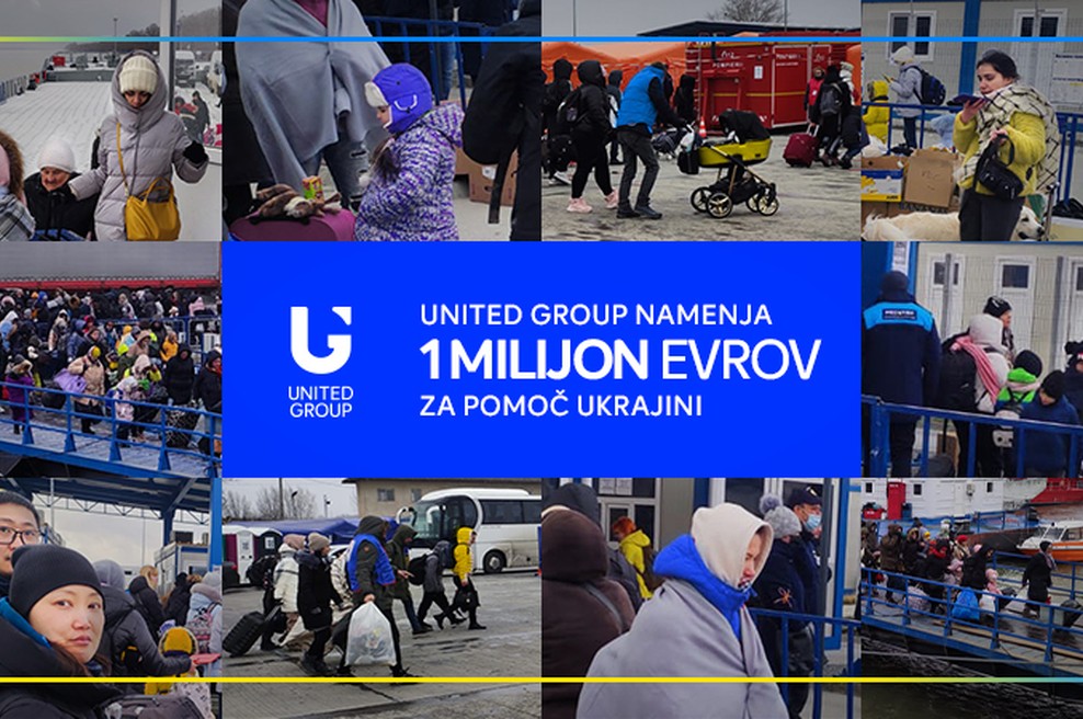 DOBROSRČNOST: Skupina United Group za pomoč Ukrajini namenila milijon evrov (foto: United Group)