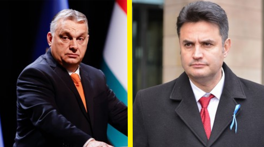 Viktor Orban in Péter Márki-Zay. (foto: Profimedia/fotomontaža)