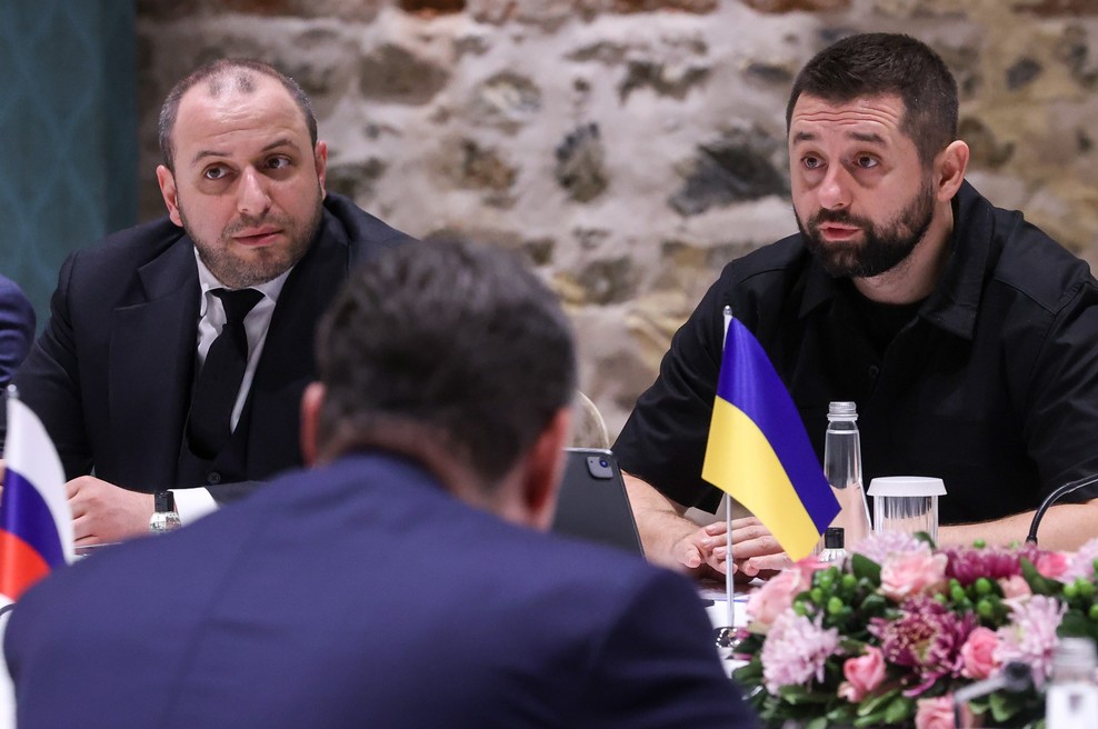 Pogajanja med Ukrajino in Rusijo v Istanbulu. (foto: Profimedia)