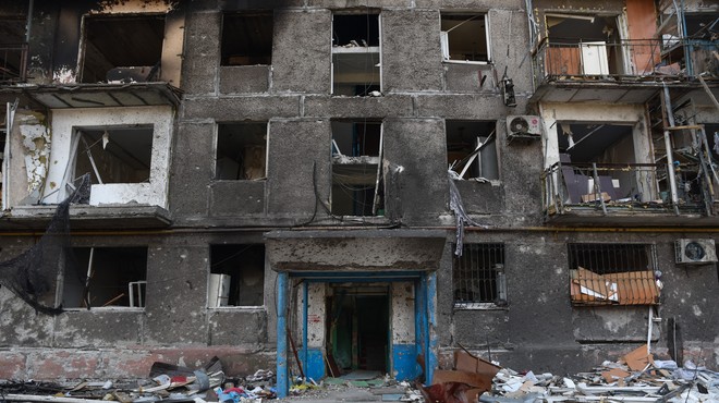 Uničena stavba v Mariupolju. (foto: Profimedia)