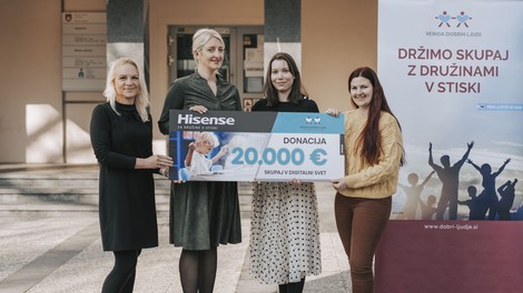 Hisense podprl projekt Veriga dobrih ljudi