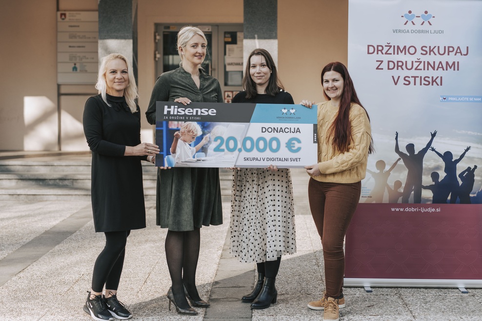 Hisense podprl projekt Veriga dobrih ljudi (foto: Hisense)