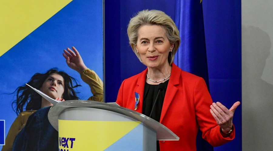 Se je z njenim OBISKOM začel vstop Ukrajine v EU? (foto: Profimedia)