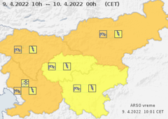Oranžni alarm v večjem delu Slovenije: Vremenoslovci opozarjajo na močan veter