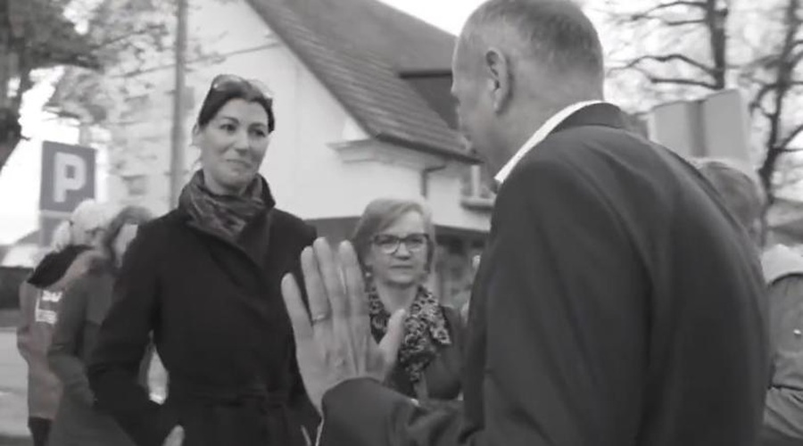 VIDEO: Janez Janša z burnim odzivom nad protikandidatko (foto: Twitter/Janez Janša)