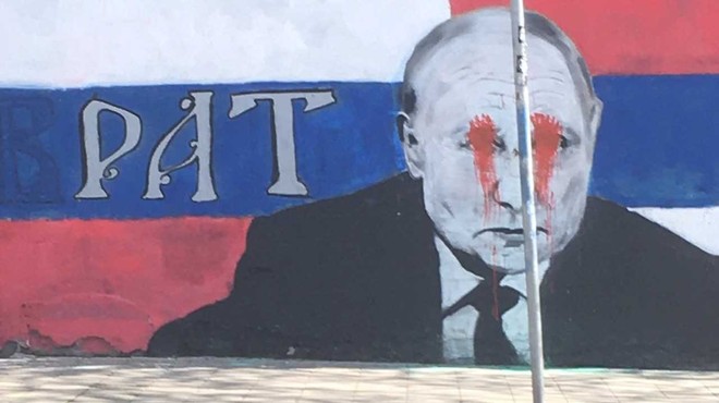 V Beogradu Putin ni deležen bratske ljubezni (foto: BD)