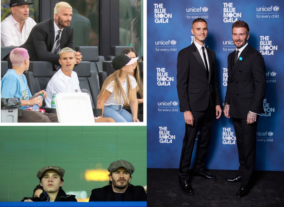 Četrto mesto si z družinskimi člani družine Beckham …