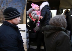 Na poti v Slovenijo konvoj ukrajinskih sirot