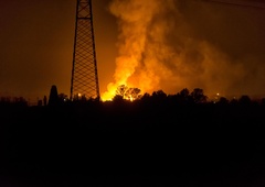 Blizu ukrajinske meje zagorelo, vzrok neznan