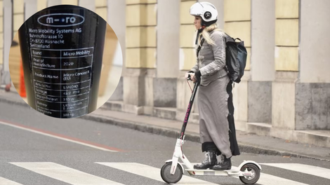 Skrb vzbujajoč odpoklic električnega skiroja: nikar ga ne polnite