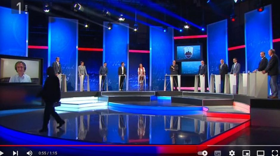 Jelinčičev padec odmeva na družbenih omrežjih (so ga res rešile borilne veščine?) (foto: Youtube/Tv Slovenija)