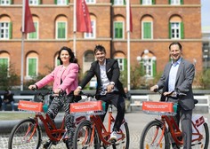Poganjanje trajnostne mobilnosti spodbujata tudi Primož in Lora Roglič
