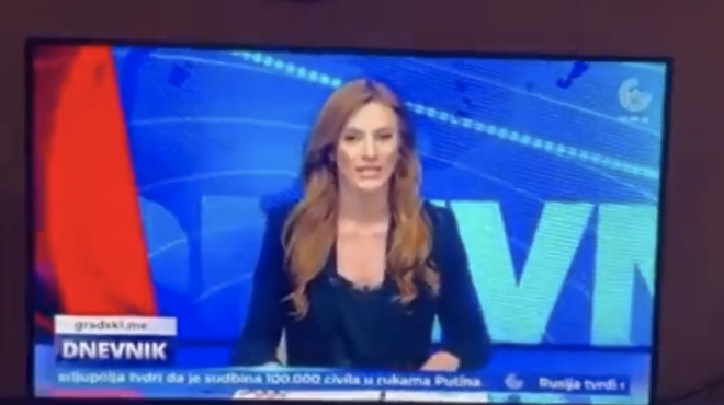 Voditeljica TV Dnevnika med tresenjem tal: “Opaaa, uuu…, v tem trenutku se dogaja potres!” (foto: Posnetek zaslona)