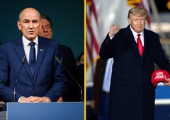 Tako so si tviteraši privoščili Janšo in Trumpa