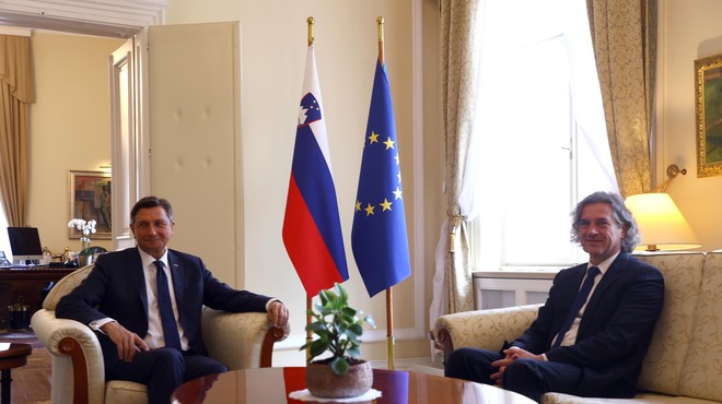 Pahor po prvem neuradnem sestanku z Golobom: "Predvidevam, da bomo dobili trdno vlado" (foto: BOBO)