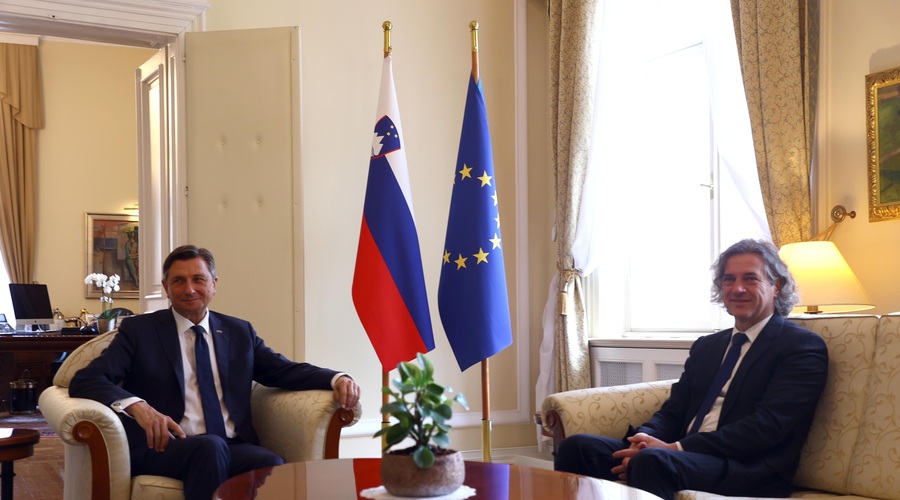 Pahor po prvem neuradnem sestanku z Golobom: "Predvidevam, da bomo dobili trdno vlado" (foto: BOBO)