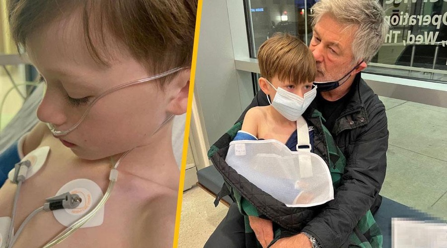 6-letni sin Aleca Baldwina pristal na urgenci (foto: Instagram/Hilaria Baldwin/fotomontaža)