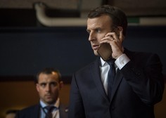 Macron z Zelenskim o nadaljnjih francoskih korakih za pomoč Ukrajini
