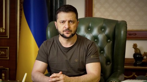 Zelenski se je odzval na sporno rusko izjavo: "Brez besed"