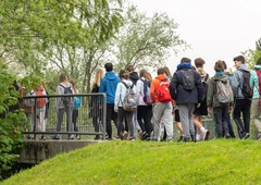 Neugodno vreme ni zaustavilo šolarjev in dijakov