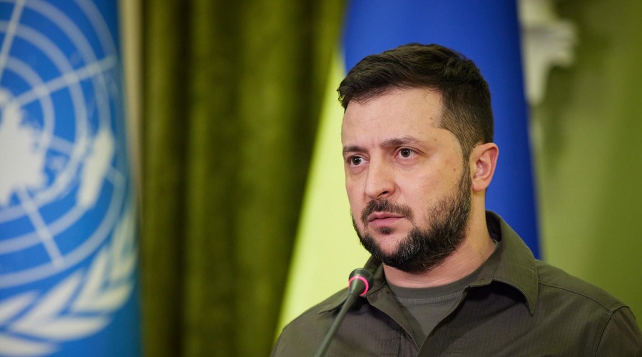 Zelenski o svobodi Ukrajine in izoliranosti Rusije (foto: Profimedia)
