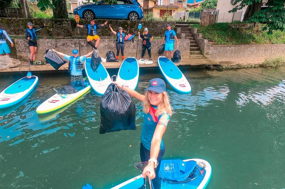 Ko se združita šport in ekologija: "Supamo za reko Vipavo!" (foto: Bananaway)