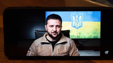 V Ukrajini so se spomnili konca druge svetovne vojne. Koga je Zelenski primerjal z nacisti?