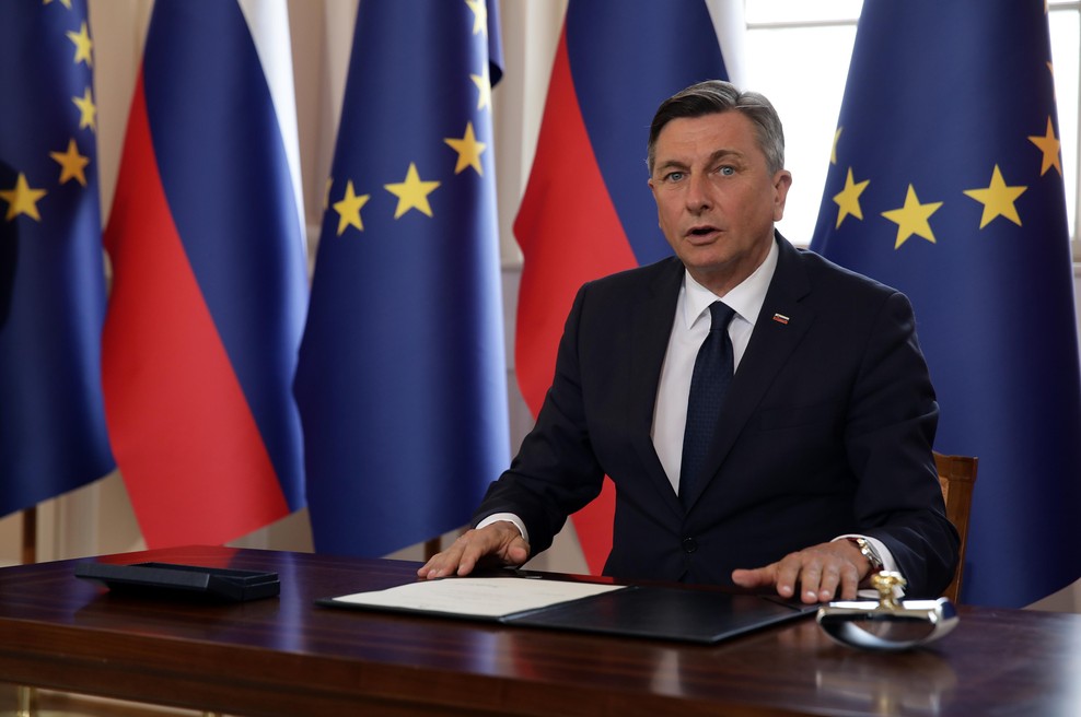 Borut Pahor: "Pogumni Evropejci so se vprašali, kako oblikovati prihodnost, da bo mirna in brez vojn" (foto: Bobo)
