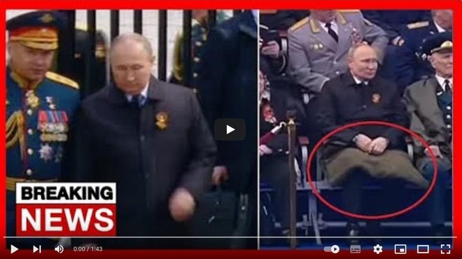 Šepa, kašlja, noge si pokriva z dekico … zaradi novih posnetkov spet govorice o Putinovem zdravju (foto: Buzz news/Youtube)