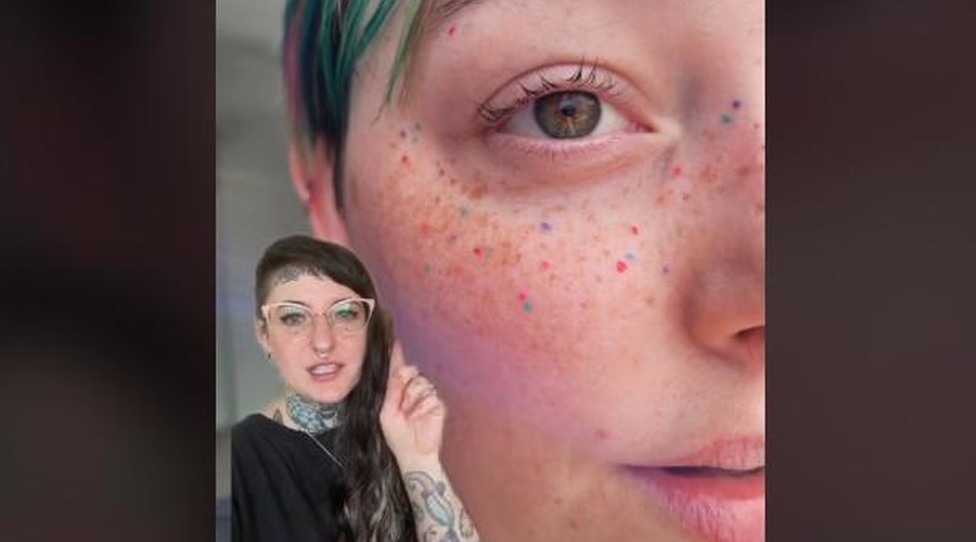 Viralni trend v svetu tetovaž: vse več ljudi si na obraz vtetovira svoj horoskopski znak (foto: daisylovesick)