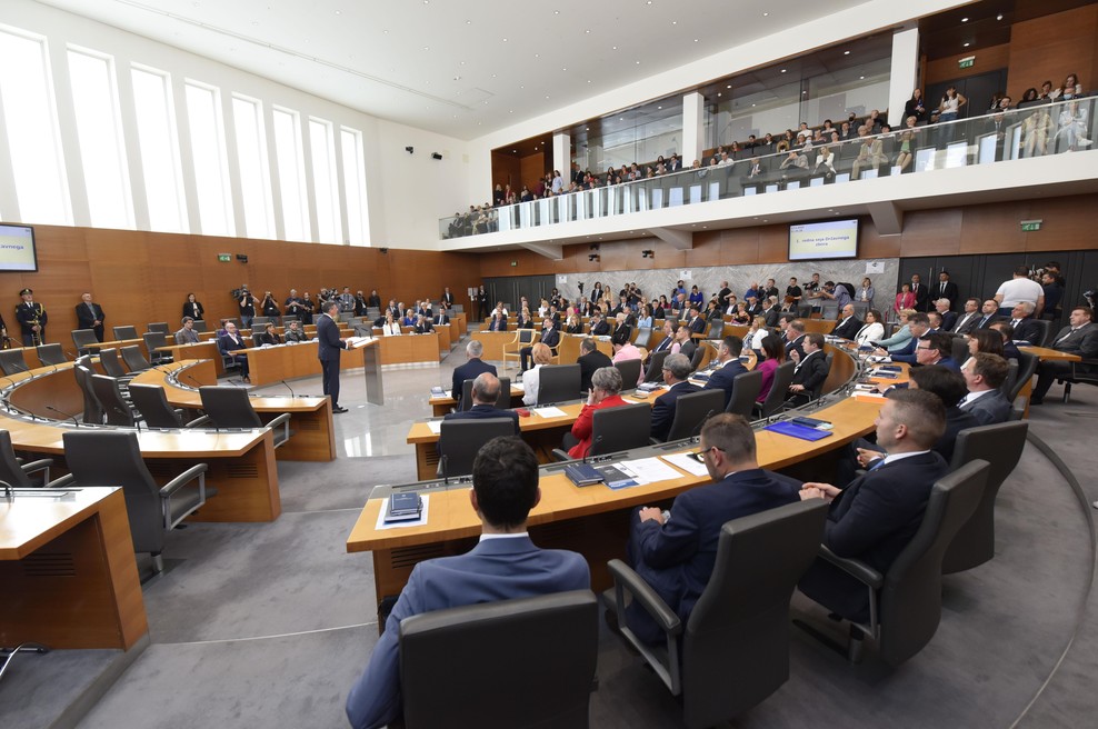 Minuta molka v državnem zboru, komu so se poklonili? (foto: Bobo)