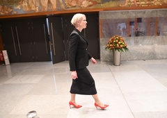 So poslanke, ki so nosile rdeče čevlje, kršile kodeks oblačenja v parlamentu?