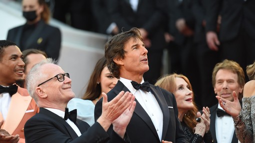 Veličasten sprejem Toma Cruisa na filmskem festivalu v Cannesu