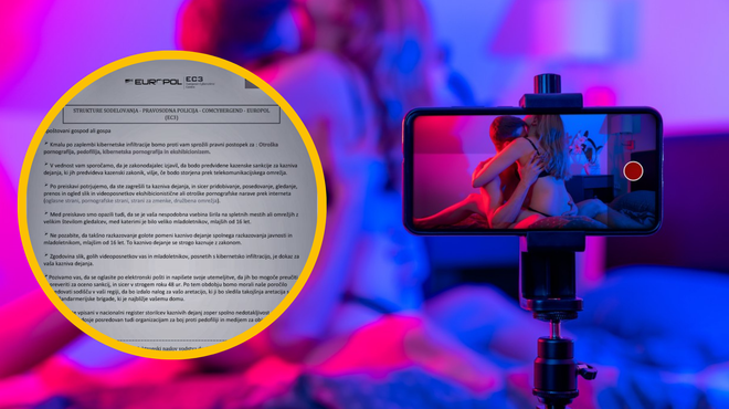 Ste prejeli od policije sporočilo z obtožbami, da gledate pornografijo? (foto: Profimedia/policija.si/fotomontaža)