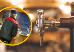 VIDEO: Bizarno! Z motorno žago prišel v gostilno in si dal duška