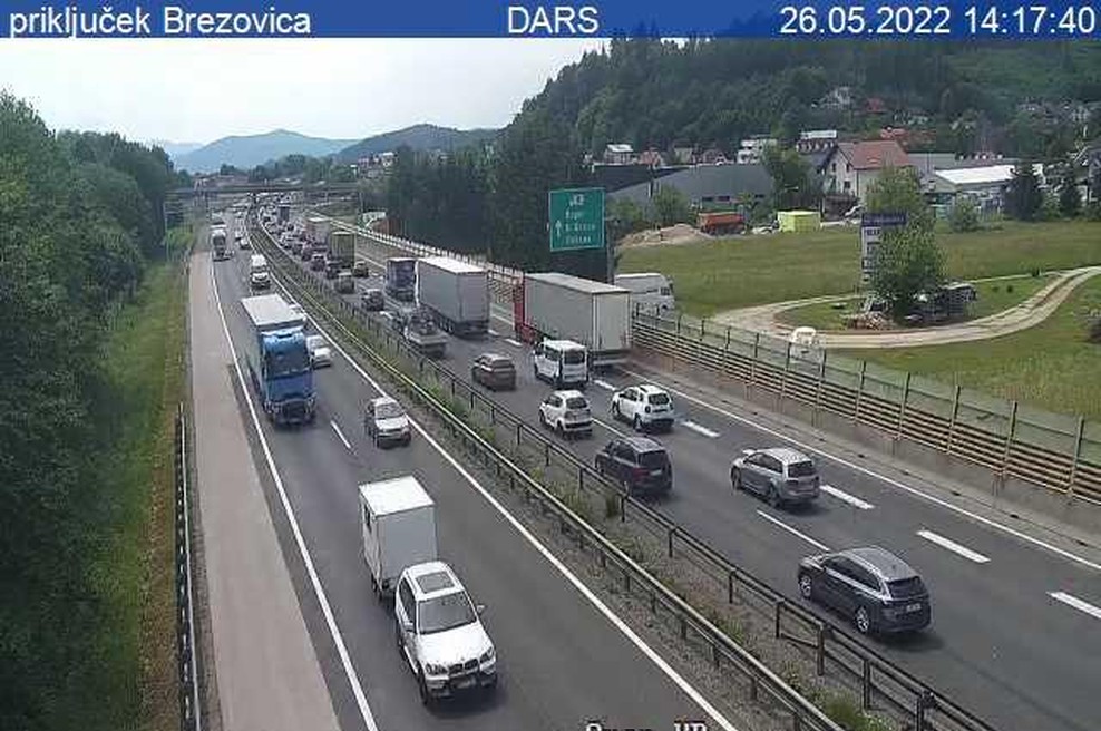 Pozor! Na obvoznici 9-kilometrska kolona (foto: Foto Prometno-informacijski center)