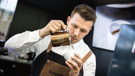 Naziv najboljšega barista v državi je dobil Aleš Gorenc, barista znamke Barcaffè