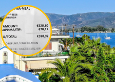 'Oropani' turistki: za kosilo in dva koktejla sta plačali skoraj 600 evrov