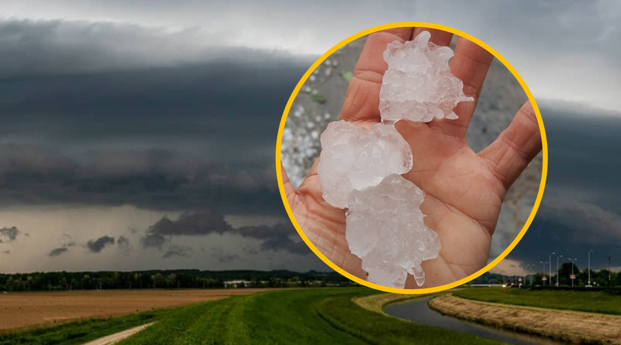Pojasnila meteorologa: grozovito razdejanje po Sloveniji povzročila kar 50 gramov težka toča! (foto: Amadej Krepek/Facebook/ vreme 24/7)