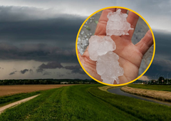 Izdan oranžni alarm: kje bo klestila toča?