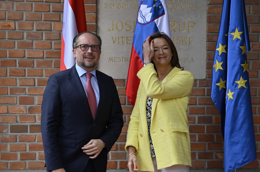 Ob visokem avstrijskem obisku: je bil dogovor o nadzoru na meji dosežen? (foto: Bobo)