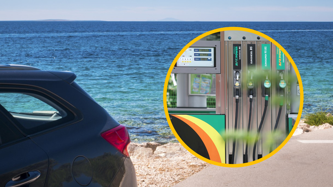 Na Hrvaškem kmalu nove cene bencina, bomo rezervoarje na morju polnili ceneje? (foto: Profimedia/Bobo/fotomontaža)