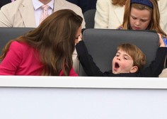 VIDEO: Tega ne smete zamuditi! Poglejte, kako je Kate Middleton njen najmlajši sin Louis spravljal v zadrego