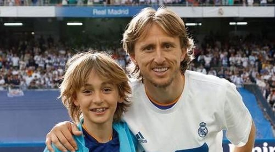 Sin Luke Modrića praznuje: poglejte, kako sta si podobna (foto: Instagram/Luka Modrić)