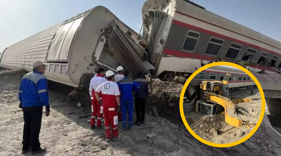 V iztirjenju vlaka najmanj 17 mrtvih (foto: Twitter/fotomontaža)