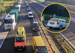 VIDEO: Nespoštljivo vedenje voznikov v zastojih! Eden izmed njih izstopil iz avtomobila in fotografiral dogajanje