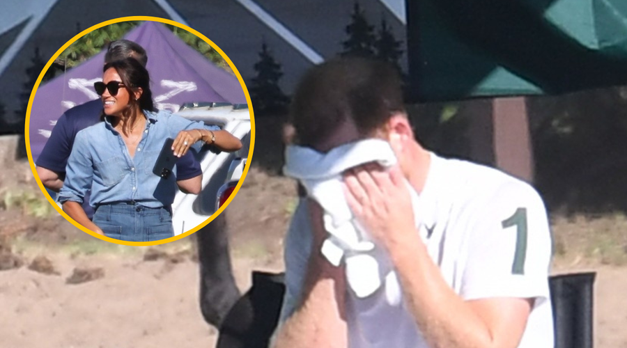 Princ Harry zakričal zaradi poraza v polu, medtem Meghan Markle z videzom, ki ga pri njej nismo vajeni (foto: Profimedia/fotomontaža)
